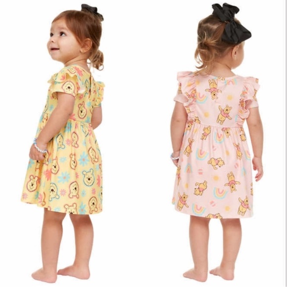 NWT Kids Disney Winnie the Pooh 2 Dress with Matching Diaper Cover Set - Picture 2 of 8